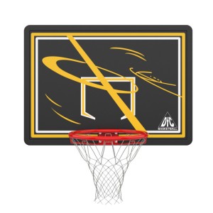 Баскетбольный щит DFC BOARD44PEB. Баскетбольный щит для установки на стене. Щит сделан из полиэтилена, его размеры - 110 x 70 см и толщина 3 см. Вынос щита 85 см вместе с кольцом. Расстояние от креплений, до щита - 27 см, расстояние между креплениями щита