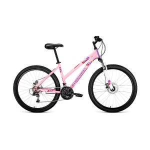 Велосипед для женщин Forward Iris 26 2.0 disc (2019) прекрасно подойдёт милым леди, ценящим удобство и драйв в любой ситуации. 
 Шатуны – FWD HDL-S311, 42x34x24T, стальная. 
 Покрышки Wanda P1277, 26x2.3