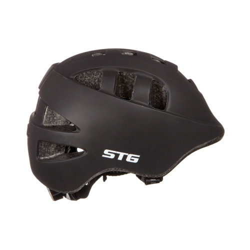 Шлем защитный STG MA-2-B черный XS (44-48см) с фонарём в застёжке Х98567