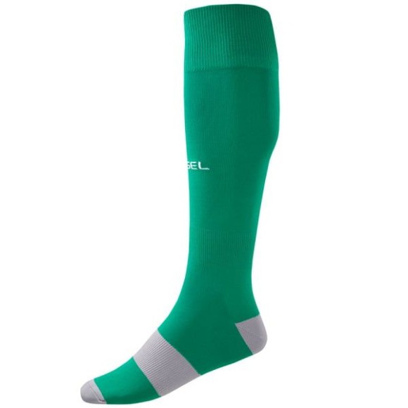 Гетры футбольные Jogel CAMP BASIC SOCKS JC1GA0132.72, зеленый/серый/белый Гетры футбольные Jogel CAMP BASIC SOCKS JC1GA0132.72, зеленый/серый/белый