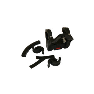 Велокорзина JL-285 передняя универсальная, с быстросъёмным креплением на руль диаметром 31,80 мм, с ручками для переноски, стальная, серебристая