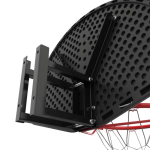 Баскетбольный щит DFC BOARD44PB. Баскетбольный щит для крепления на стену. Щит сделан из полиэтилена, его размеры - 112 x 72 см и толщина 2 см. Вынос щита 85 см вместе с кольцом. Расстояние от креплений, до щита - 27 см, расстояние между креплениями щита