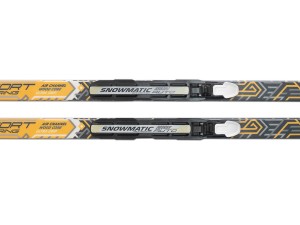 Лыжный комплект Snowmatic Step ( с насечками) SPORT TOURING для классического хода состоит из беговых лыж и установленных на них автоматических креплений Snowmatic NNN, для ботинок с подошвой стандарта NNN. Лыжные крепления Snowmatic NNN надёжные и удобны