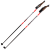 Лыжные палки VUOKATTI 165 Black/Red гибрид 35/65