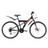 Велосипед Black One Flash FS 27.5 D чёрный/красный/белый 2019-2020