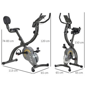 Велотренажер X-Bike DFC HOMCOM. Велотренажер DFC Homecom - это удобный тренажер для дома, который позволяет тренировать мышцы ног и сердечно-сосудистую систему. Максимальный вес пользователя составляет 120 кг. В комплекте с тренажером идут эспандеры, кото