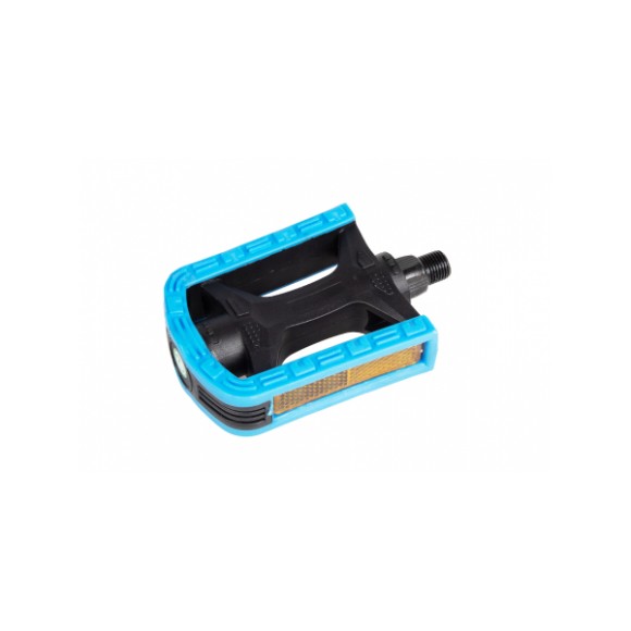 Педали велосипедные MX-P617 с осью 1/2" и светоотражателями — отличный выбор для MTB и городских велосипедов. Полипропиленовый корпус черно-синего цвета легкий и прочный. Ось из борированной стали диаметром 1/2" выдерживает интенсивные нагрузки без деформ Педали велосипедные MX-P617 с осью 1/2" и светоотражателями — отличный выбор для MTB и городских велосипедов. Полипропиленовый корпус черно-синего цвета легкий и прочный. Ось из борированной стали диаметром 1/2" выдерживает интенсивные нагрузки без деформ