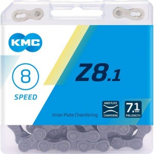 Цепь вело KMC Z8.1 116 звеньев, 6-8ск.серый (6-190580)