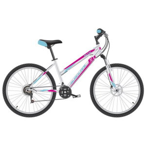 Велосипед Black One Alta 26 D белый/розовый/голубой 2021-2022