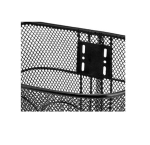 Велокорзина JL-072 черная/270054. Корзина JL-072, велосипедная, передняя, стальная, чёрная с логотипом STELS, размер: высота 25 см, ширина 35 см, глубина 25 см. Рассчитана на максимальный вес груза до 10 кг. Стойки для 28