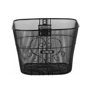 Велокорзина JL-072 черная/270054. Корзина JL-072, велосипедная, передняя, стальная, чёрная с логотипом STELS, размер: высота 25 см, ширина 35 см, глубина 25 см. Рассчитана на максимальный вес груза до 10 кг. Стойки для 28