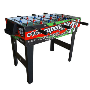 Многофункциональная модель игрового стола для домашнего применения.
Стол - трансформер 4 игры в 1: бильярд / хоккей / соккер / настольный теннис.
Для выбора нужной игры необходимо установить новую игровую поверхность на основу стола (бильярд).
Ко