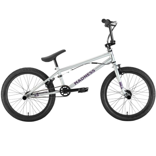 Велосипед Stark'22 Madness BMX 3 серебристый/фиолетовый HQ-0010208