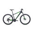 Велосипед 27,5' Forward Apache 27,5 2.0 disc AL Черный матовый/Ярко-зеленый 20-21 г