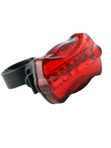 Фонарь задний JY-004Т/560021. Фонарь заднего света JY-004T - это надежный и удобный аксессуар для велосипедистов. Он имеет 5 ярких светодиодов, которые обеспечивают яркое и стабильное освещение, что особенно важно при езде в темное время суток или в услов