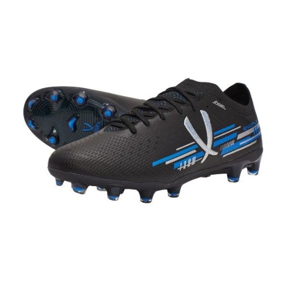 Бутсы футбольные Jogel Evofly FG Pro Black/blue, черный/голубой Бутсы футбольные Jogel Evofly FG Pro Black/blue, черный/голубой