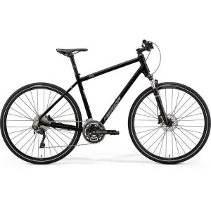 Велосипед Merida Crossway 500 GlossyBlack/MattSilver 2021