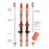 Лыжный комплект детский NovaSport Fly с палками в сетке (100/100)