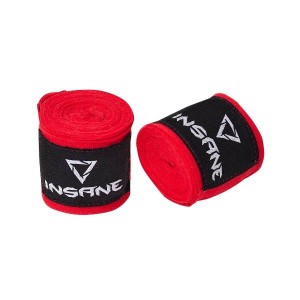 Бинт боксерский INSANE COBRA IN22-HW201, хлопок/нейлон, красный, 4,5 м