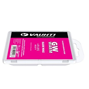 Мазь скольжения VAUHTI GW WARM +7/-3°C 60 грамм EV325-GWWA60.
GW WARM безфторовые мази скольжения — это специальный продукт для нового и влажного снега. Предназначены для любителей и активных лыжников. Серия GW мазей скольжения сделана на основе высокока