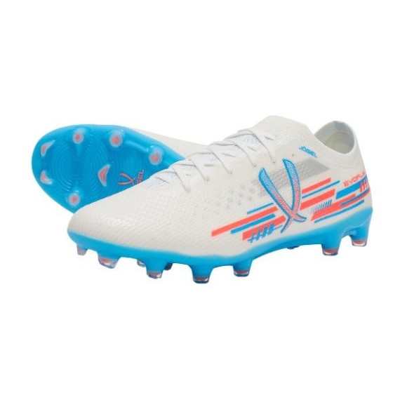 Бутсы футбольные Jogel Evofly FG Pro White/blue, белый/голубой Бутсы футбольные Jogel Evofly FG Pro White/blue, белый/голубой