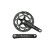 Шатуны (система) PROWHEEL ROAD OUNCE-521C-N (50-34) AL-6061-T6, 175 мм, под квадрат, черный