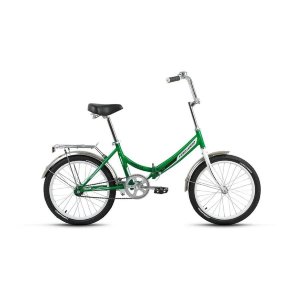 Велосипед FORWARD Arsenal 1.0 - новинка 2018 года выпуска. Рама изготовлена из высокопрочной стали Hi-Ten, она оснащена простым складным механизмом, в сложенном состоянии велосипед можно перевозить в общественном транспорте или багажнике авто. Модель без 