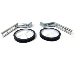 Дополнительные колеса 12'-20' HL-TW15
Регулируемые для велосипедов с размером колес12-20 дюймов
Металлические серебристые стойки, пластиковый обод колеса, резиновая шина