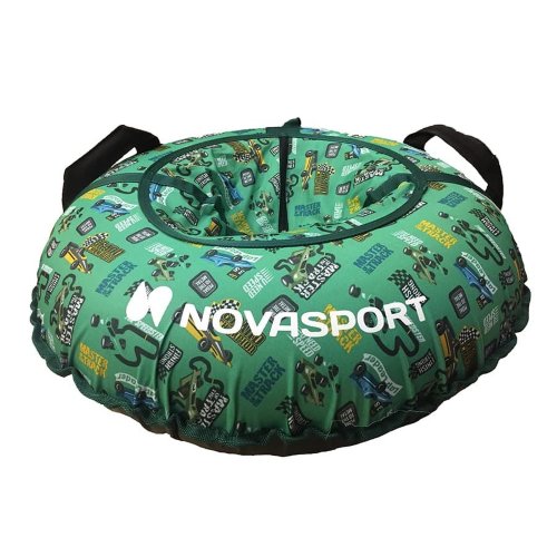 Санки надувные  80 см NovaSport Тюбинг ткань с рисунком с камерой в сумке CH031.080.4.1.