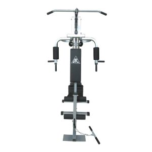 Cиловой комплекс позволяет выполнять упражнения на различные группы мышц: жим от груди, баттерфляй, верхняя и нижняя тяги, пресс - спина, разгибание ног.
В комплекте весовой стек массой 45 кг: 9 пластин по 4,5 кг и верхняя пластина 5 кг.