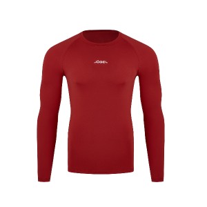 Футболка компрессионная с длинным рукавом Jogel CAMP PerFormDRY Baselayer LS Tee, гранатовый 83