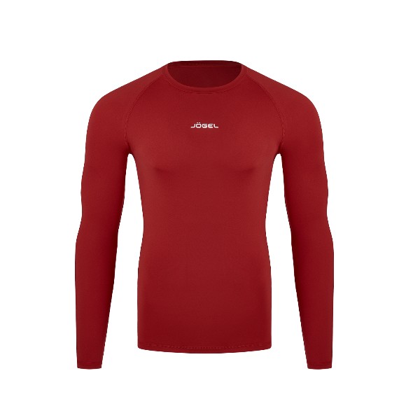 Футболка компрессионная с длинным рукавом Jogel CAMP PerFormDRY Baselayer LS Tee, гранатовый 83