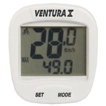 Велокомпьютер VENTURA Х, 10 функций, белый (5-244554)