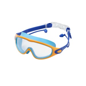 Очки-маска для плавания с берушами 25DEGREES Fusion Navy/Blue/Orange 25D25001, детский