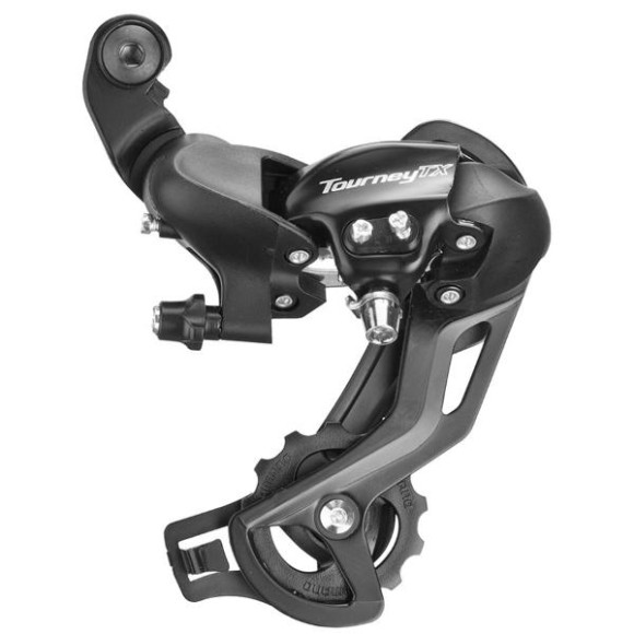 Задний переключатель Shimano Tourney RD-TX800, 7–8 скоростей, под гайку — надёжный и проверенный компонент для установки на городские, туристические и горные велосипеды начального уровня. Обеспечивает чёткое и стабильное переключение передач, совместим с Задний переключатель Shimano Tourney RD-TX800, 7–8 скоростей, под гайку — надёжный и проверенный компонент для установки на городские, туристические и горные велосипеды начального уровня. Обеспечивает чёткое и стабильное переключение передач, совместим с