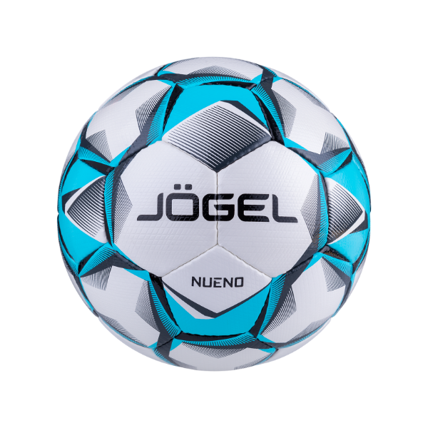 Мяч футбольный Jogel Nueno, №4, белый/голубой/черный