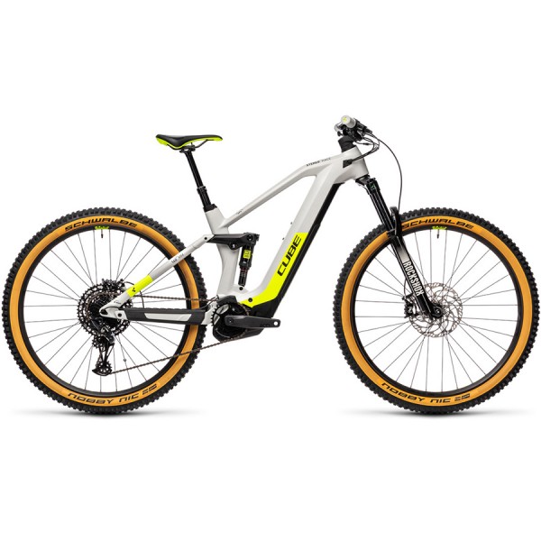 Велосипед CUBE STEREO HYBRID 140 HPC RACE 625 29 (grey'n'yellow) 2021