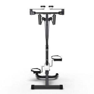 Велотренажер двойной DFC B810W dual bike. Велотренажёр с накладками и ручками белого цвета для домашнего использования. Многофункциональная модель позволяет тренировать как руки, так и ноги одновременно или врозь. Для разнообразия тренировок в комплекте п