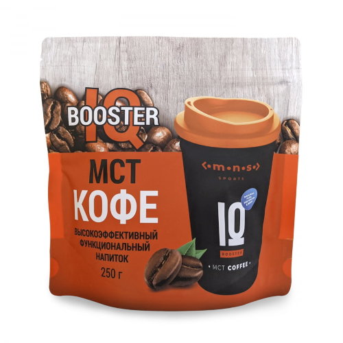 Кофе LOMONOSOV SPORTS IQ Booster MCT Coffee, уп. 250г, 1280-250М-LS
