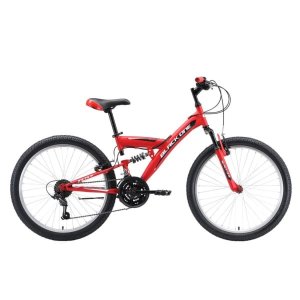 Велосипед Black One Ice FS 24 красный/белый/чёрный H000016599 2019-2020