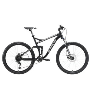 Велосипед Stark'22 Tactic FS 27.5 HD черный/серебристый