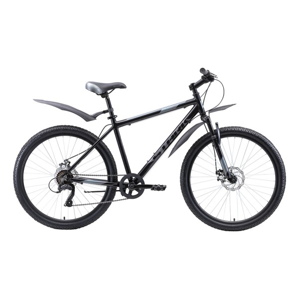 Велосипед Stark'20 Respect 26.1 D Microshift черный/серый/серый