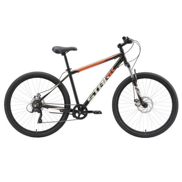Велосипед Stark'23 Respect 27.1 D Microshift черный/оранжевый/серый