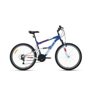 Велосипед 26' Altair MTB FS 26 1.0 18 ск Синий/Красный 2022 г