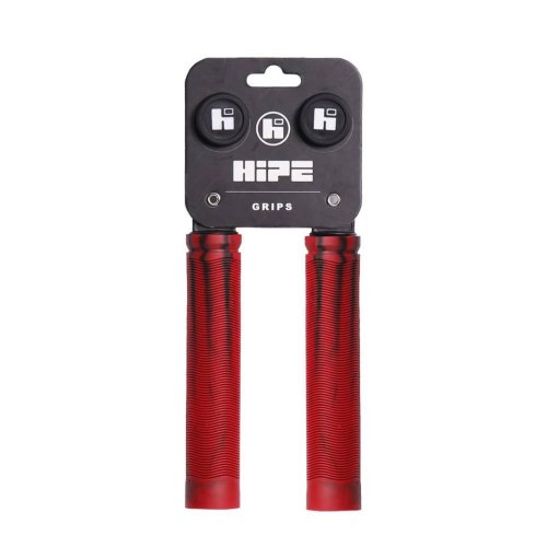 Грипсы HIPE H4 Duo, 155 мм black/red