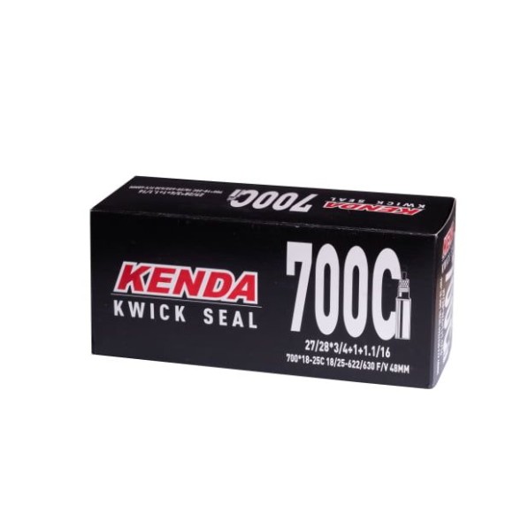Велосипедная камера KENDA 28" 700х18/25C F/V 48 мм (5-516348), узкая - это надежный и качественный аксессуар для вашего велосипеда. Изготовлена из износостойкой высокоэластичной бутиловой резины с антипрокольным с герметиком.

Велокамера KENDA 28" 700х18/