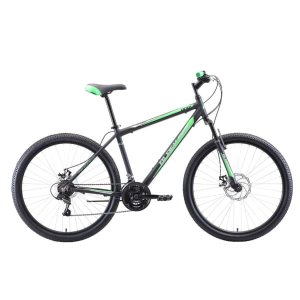 Велосипед Black One Onix 27.5 D Alloy чёрный/зелёный/серый 2019-2020