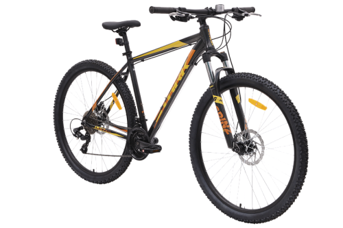 Велосипед Stark'24 Indy 29.2 D темный мультицвет/оранжевый, желтый