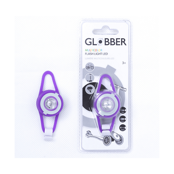 Фонарь Globber FLASH LIGHT LED Фиолетовый (25)