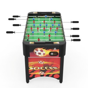 Игровой стол - футбол DFC INFERNO. Игровой стол-футбол для домашнего использования. Боковые стороны из МДФ ламинированным ПВХ высотой 19,5 см и толщиной 12 мм. Стороны со стороны игроков высотой 19,5 см и толщиной 9 мм. Телескопические стержни диаметром 1